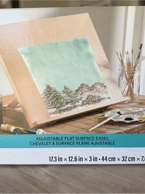 Adjustable Flat Surface Wood Table Easel by Artist's Loft® new